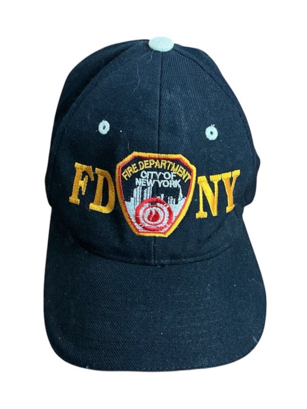FDNY Baseball Cap – Fire Department New York City Hat – Black Embroidered – Adj